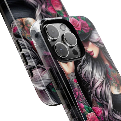 Ink & Roses – Edgy Floral Rebel Mobile Cover