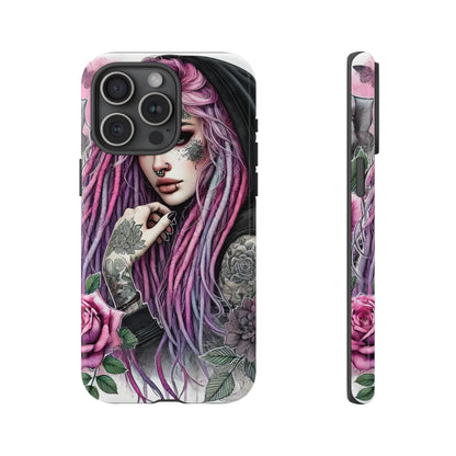 Gothic Rose Tattoo Art Mobile Case