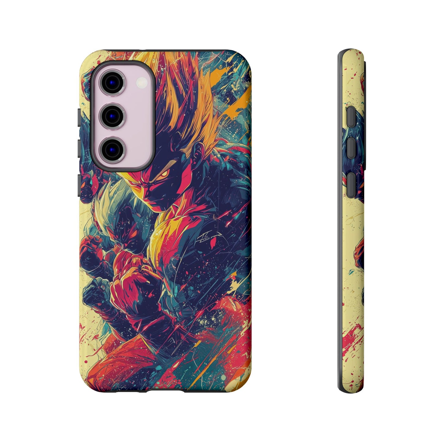 Saiyan Fury | Anime Warrior Power Surge | Comic Style Dragon Battle Phone Case for iPhone, Samsung & Pixel