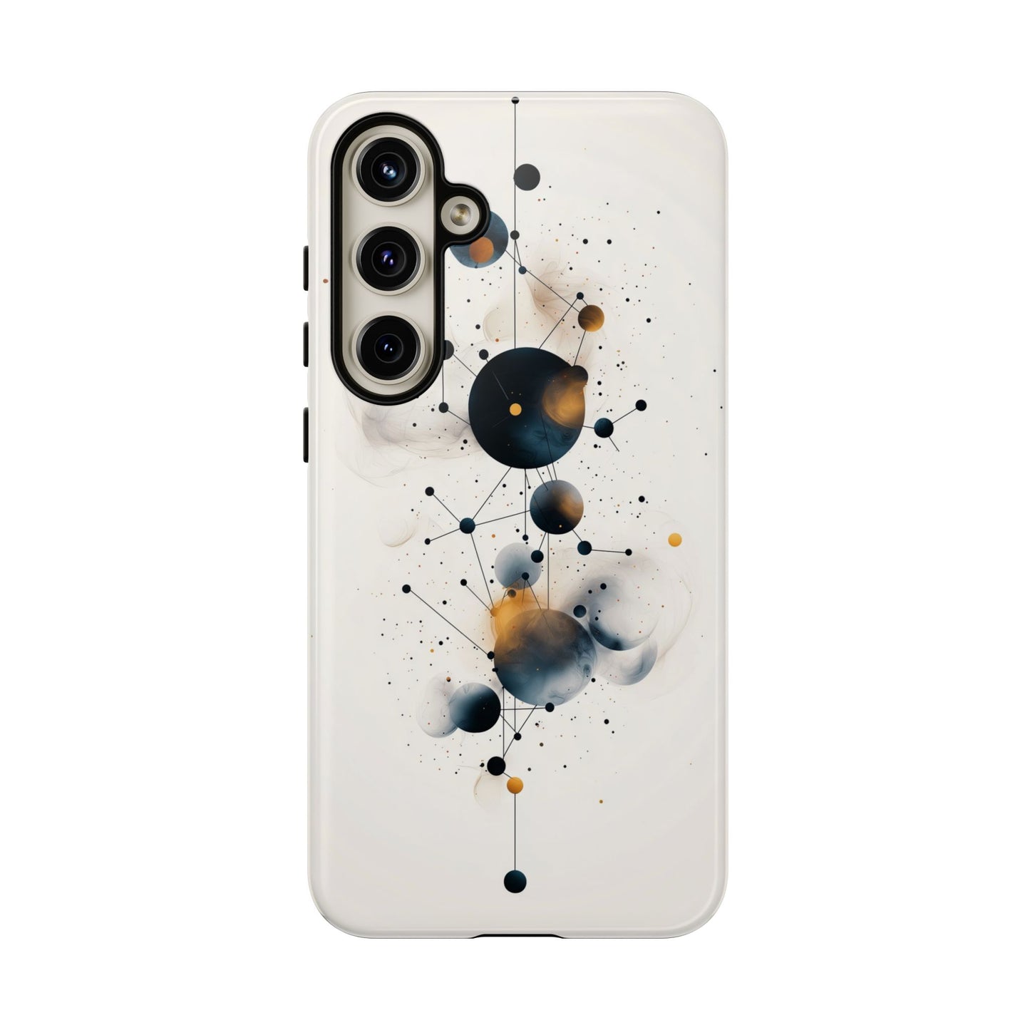 Cosmic Connect – Orbital Geometry Abstract Phone Case for iPhone, Google Pixel, Samsung