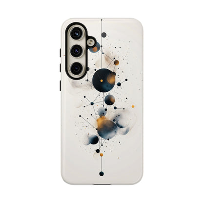 Cosmic Connect – Orbital Geometry Abstract Phone Case for iPhone, Google Pixel, Samsung