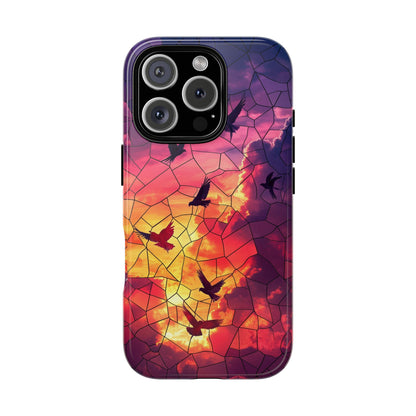 Chorus of Flight – Mosaic Birds Phone Case for iPhone, Samsung & Pixel