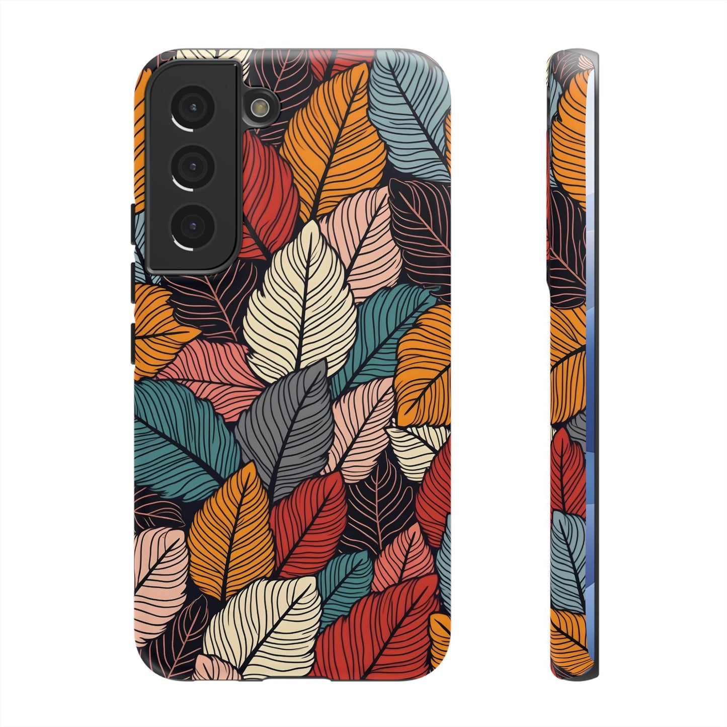 Colorful Abstract Leaves Pattern Design