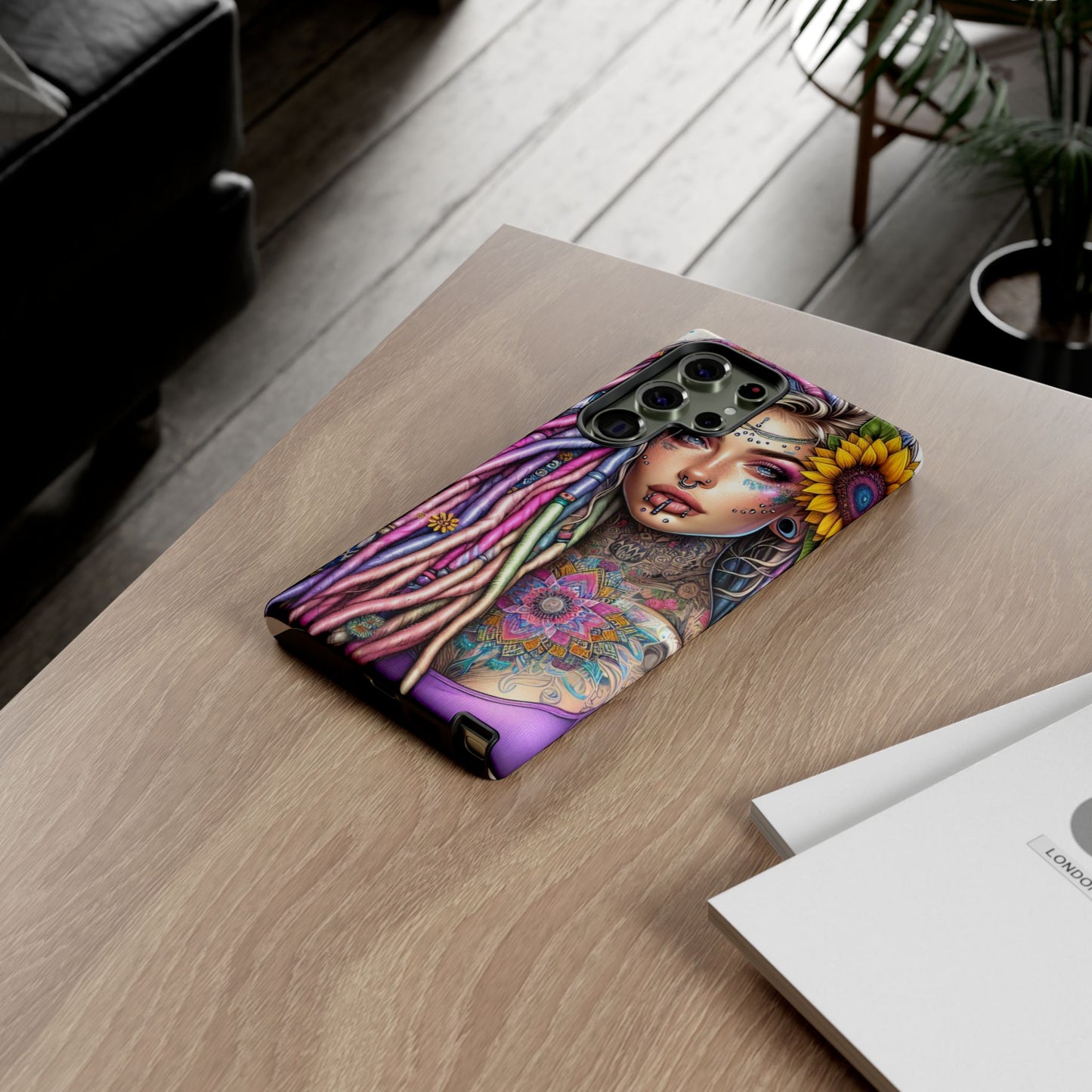 Boho Mandala Goddess – Ethereal Tattoo Art Mobile Cover