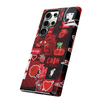 Red Pop Art Neon Vibes Phone Case