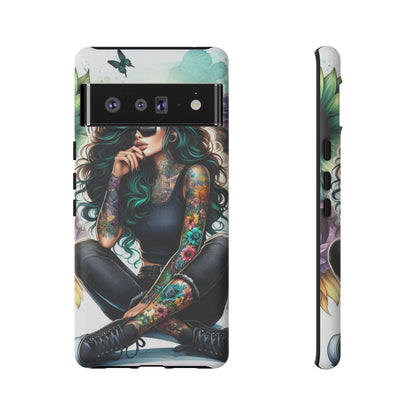 Urban Wildflower – Edgy Tattooed Beauty Mobile Cover