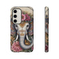 Elegant Floral Elephant Mobile Cover – Royal Mandala Art