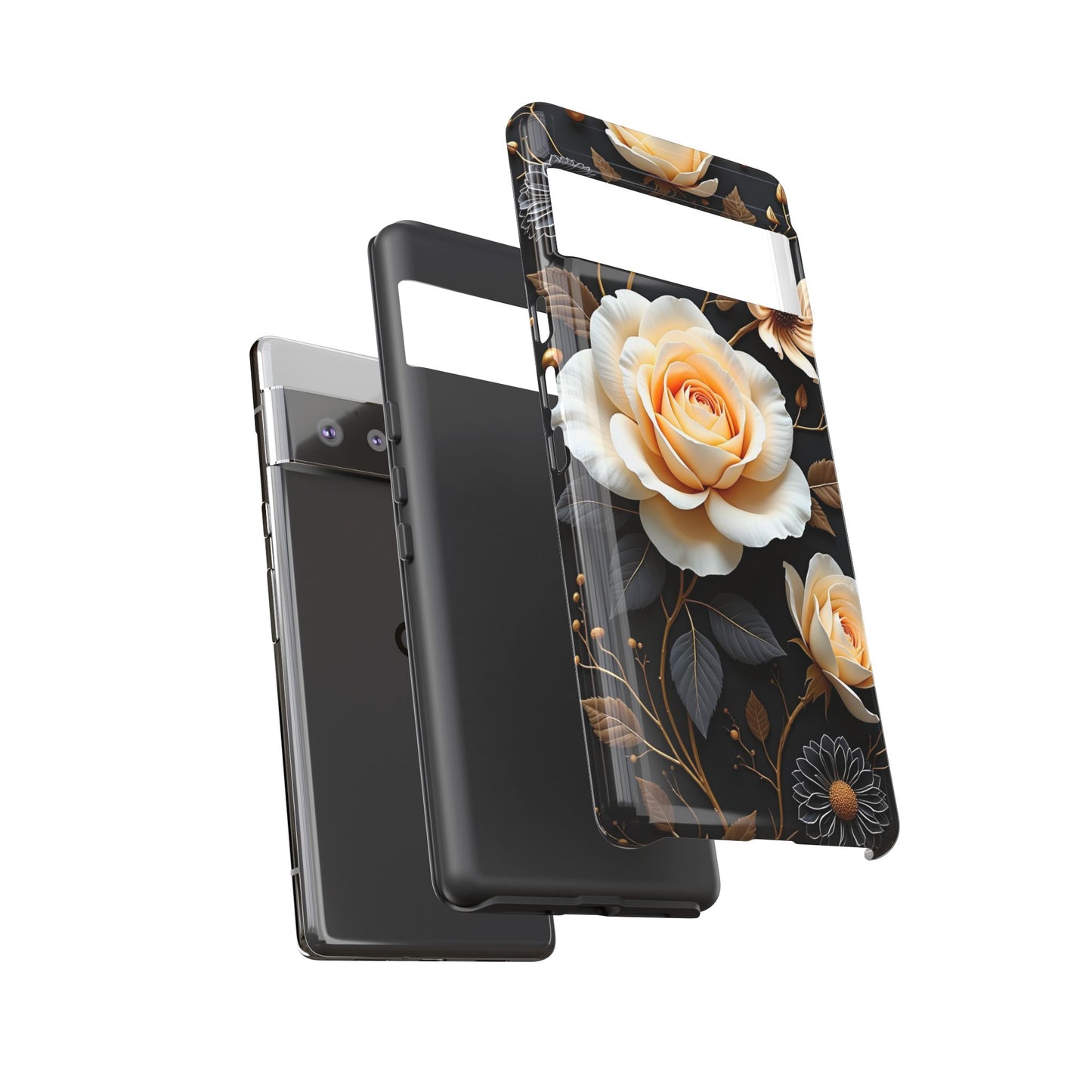 Elegant 3D Floral Design, Botanical Phone Case design for Iphone.