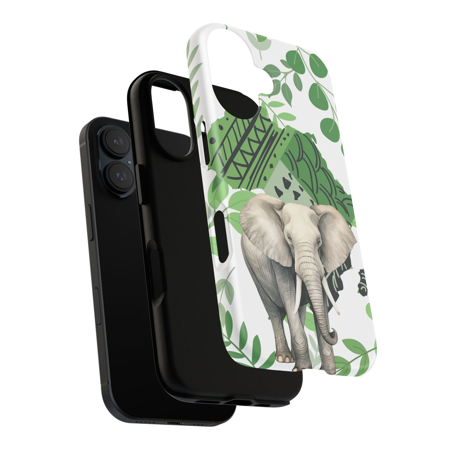 Tropical Elephant Mobile Cover – Nature-Inspired Boho Art