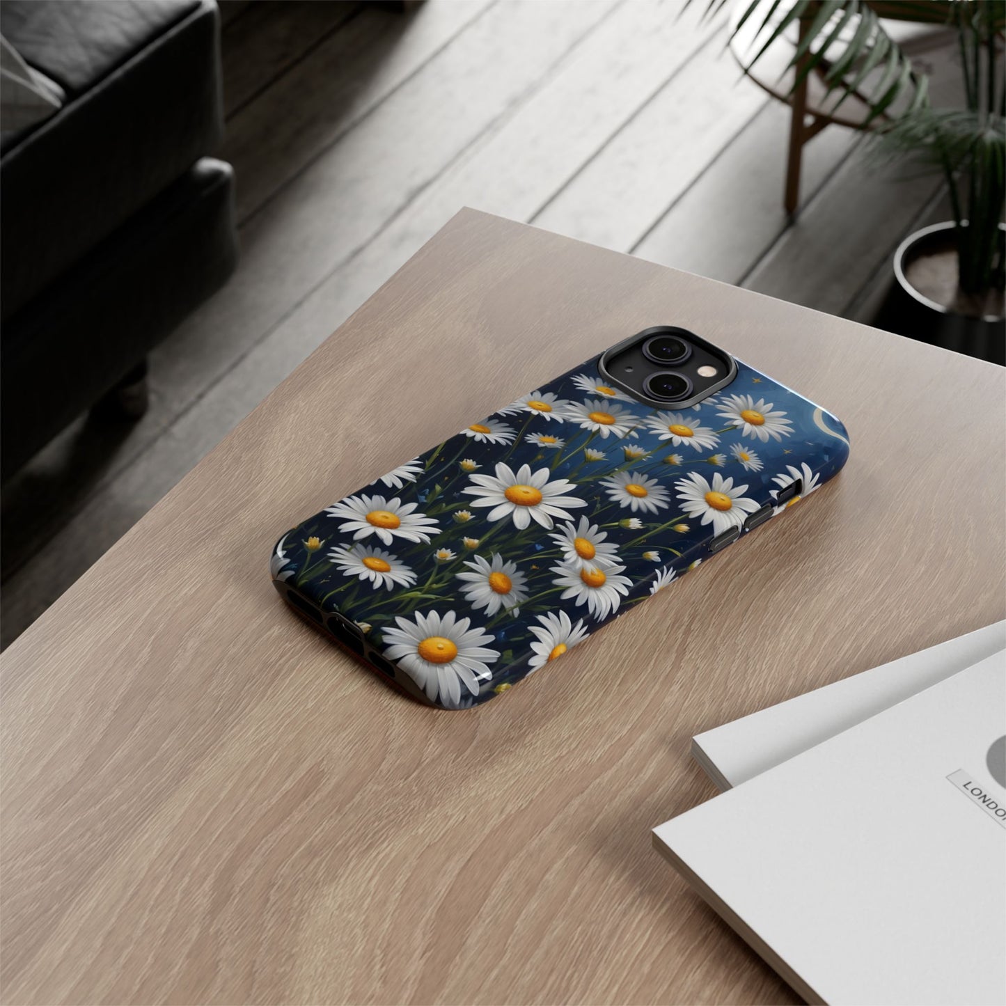 Witchy Daisy Flowers Phone Case Vintage Botanical Cover