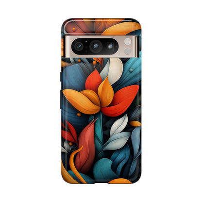 Velvet Bloom – Elegant Floral Art Phone Case for iPhone, Pixel & Samsung