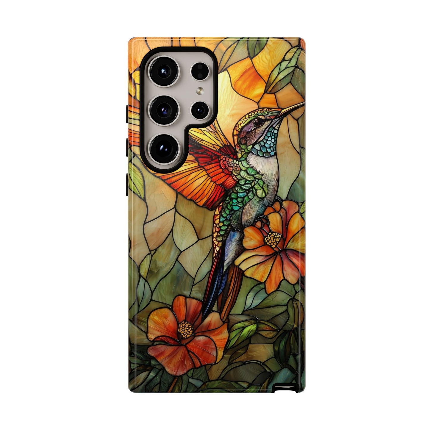 Whispers in Flight – Mosaic Hummingbird Phone Case for iPhone, Samsung & Pixel