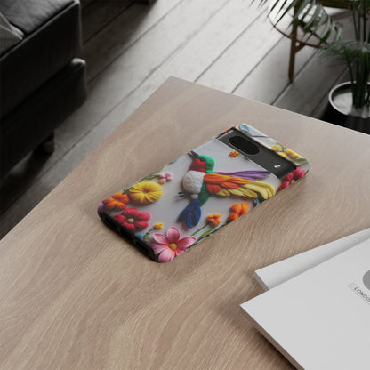 Elegant Hummingbird with Floral Mosaic Design | Nature's Artistic Vibes | iPhone 16 Pro