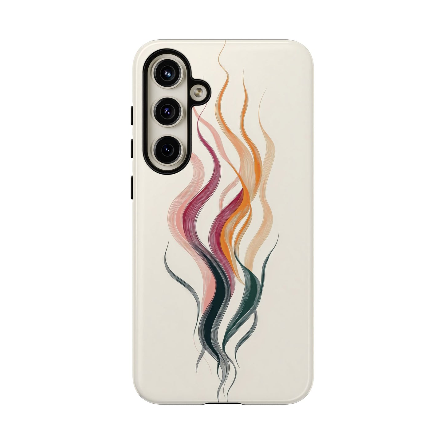 Whispering Waves – Elegant Line Art Abstract Phone Case for iPhone, Samsung & Pixel