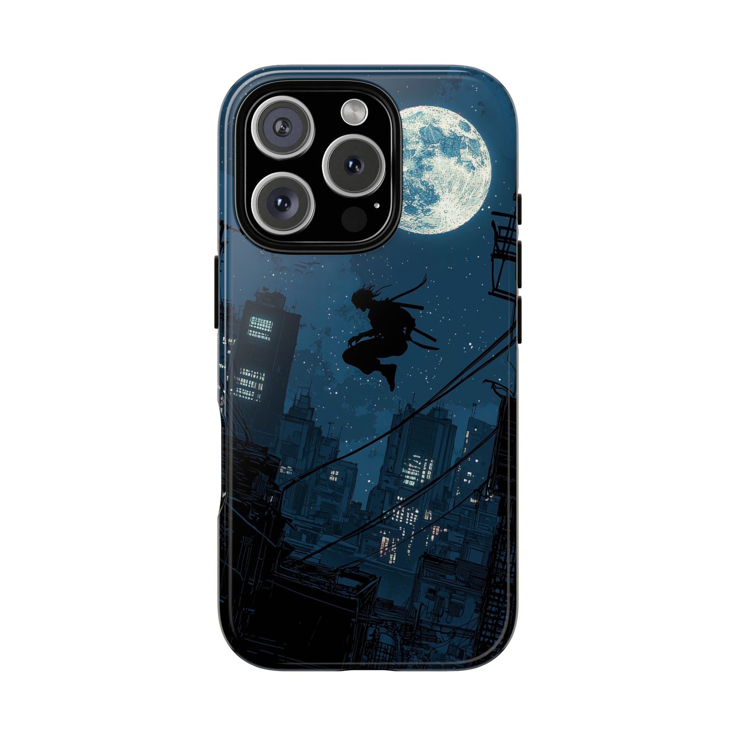 Moonlit Shadows: The Silent Ninja Phone Case for iPhone, Samsung & Pixel