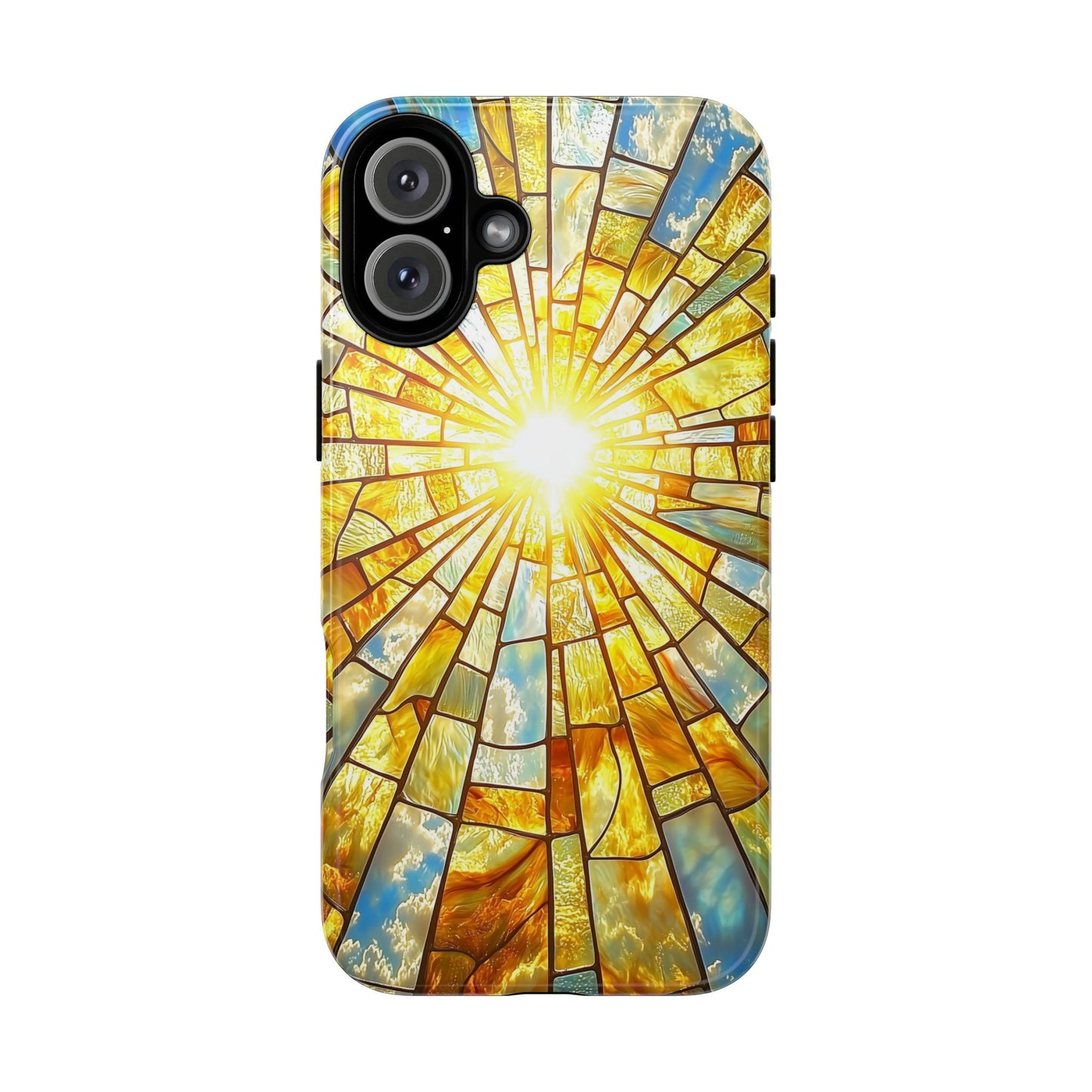 Heavenly Light – Radiant Sunburst Phone Case for iPhone, Samsung & Pixel