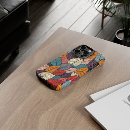 Colorful Abstract Leaves Pattern Design