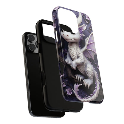 Charming Young Dragon on a Branch Phone Case Design