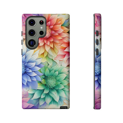 Rainbow Bloom Mandala Floral Mobile Case