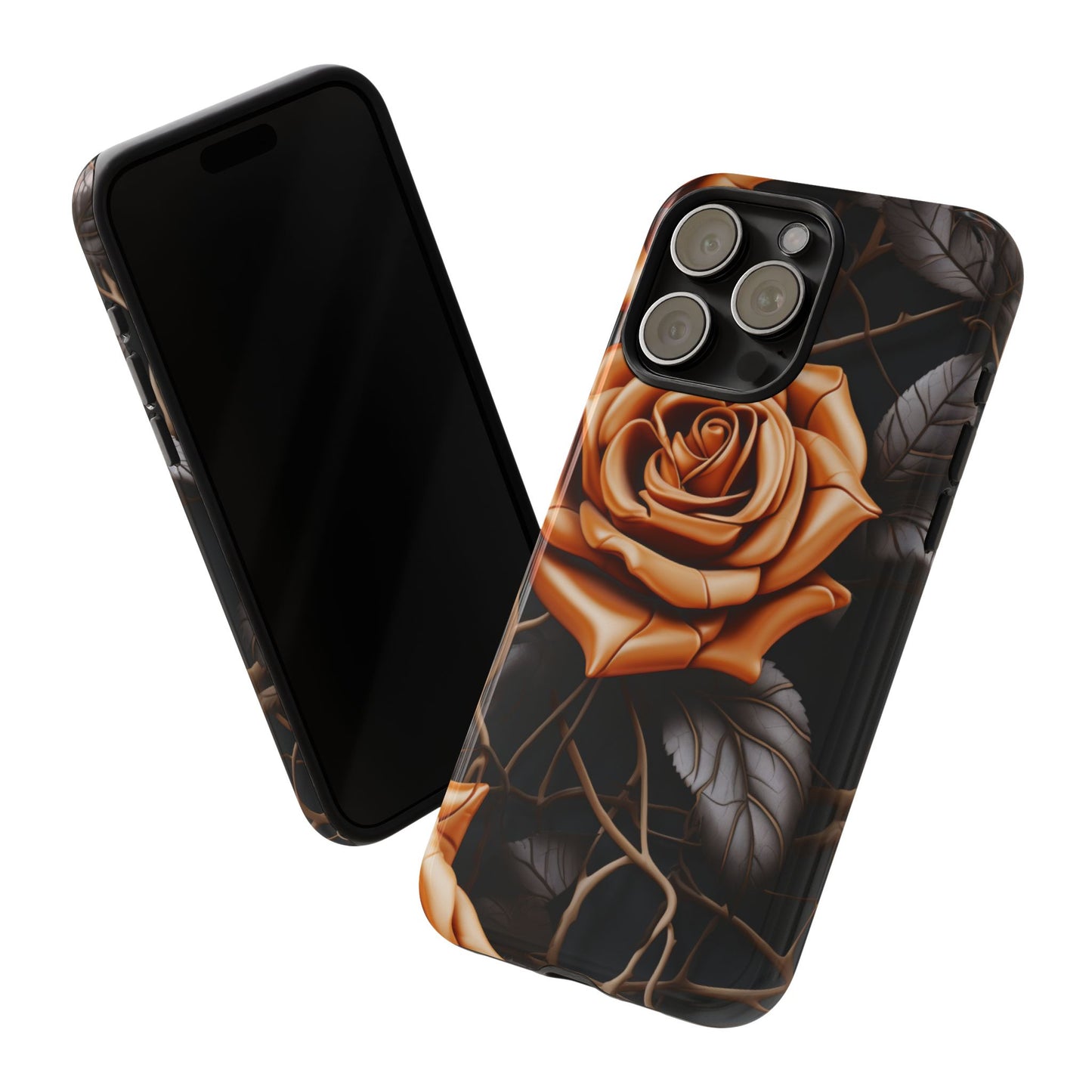 Midnight Gold Rose Mobile Case
