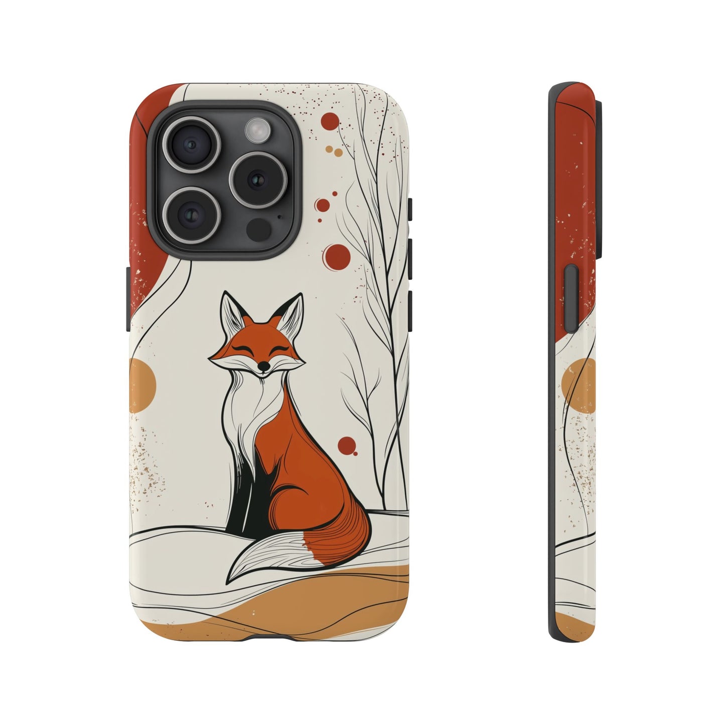 Smiling Fox: Playful Forest Charm Phone Case for iPhone, Samsung & Pixel