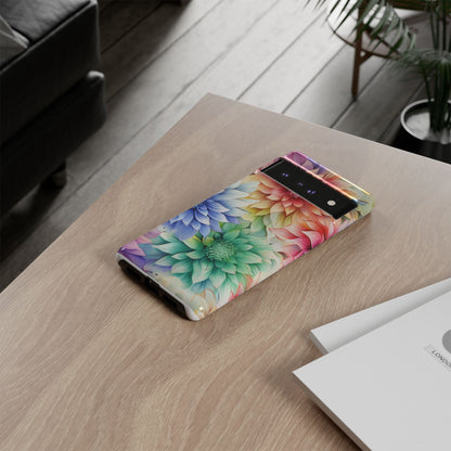 Rainbow Bloom Mandala Floral Mobile Case