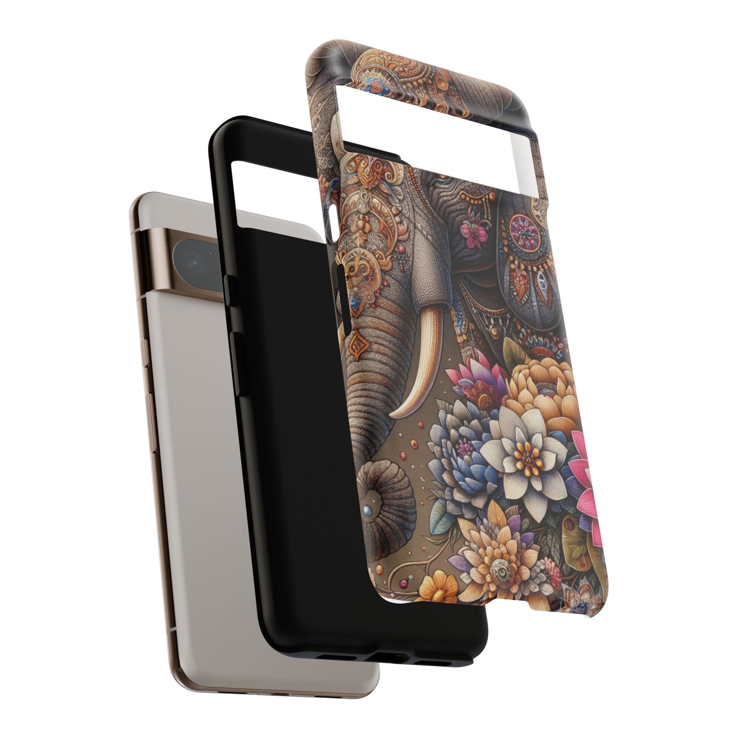 Royal Ornate Elephant Mobile Cover – Luxurious Bohemian Art