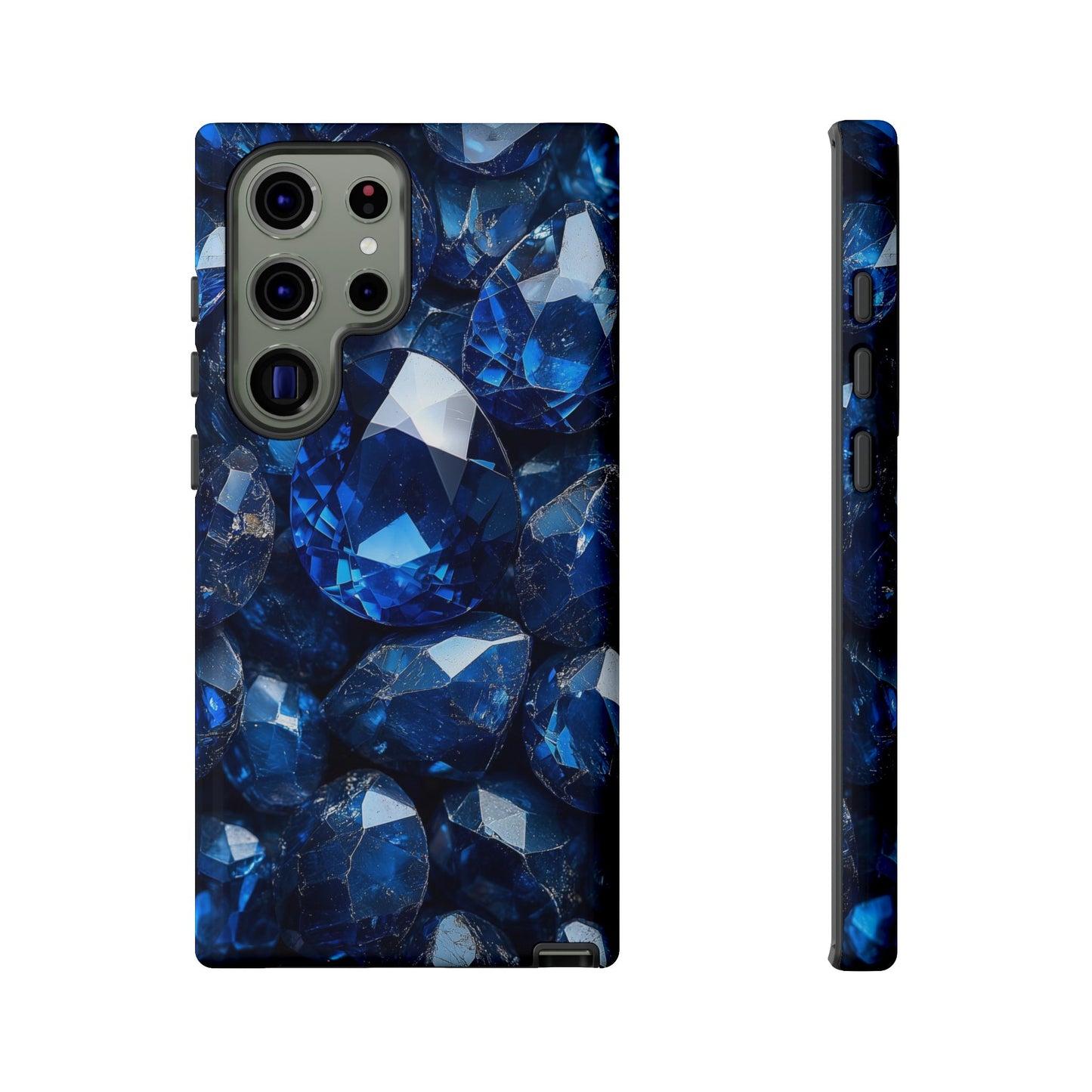 Blue Crystal Aesthetic Phone Case for iPhone, Google Pixel, Samsung