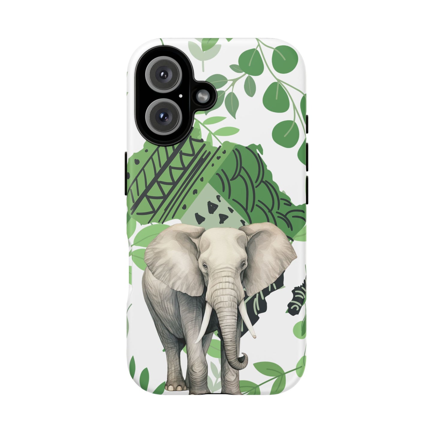 Tropical Elephant Mobile Cover – Nature-Inspired Boho Art