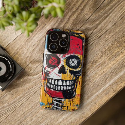 Basquiat Phone Case – Bold Urban Art Design - iPhone, Samsung & Google Pixel Cover - Artistic Painting Case,  Art Lover Gift
