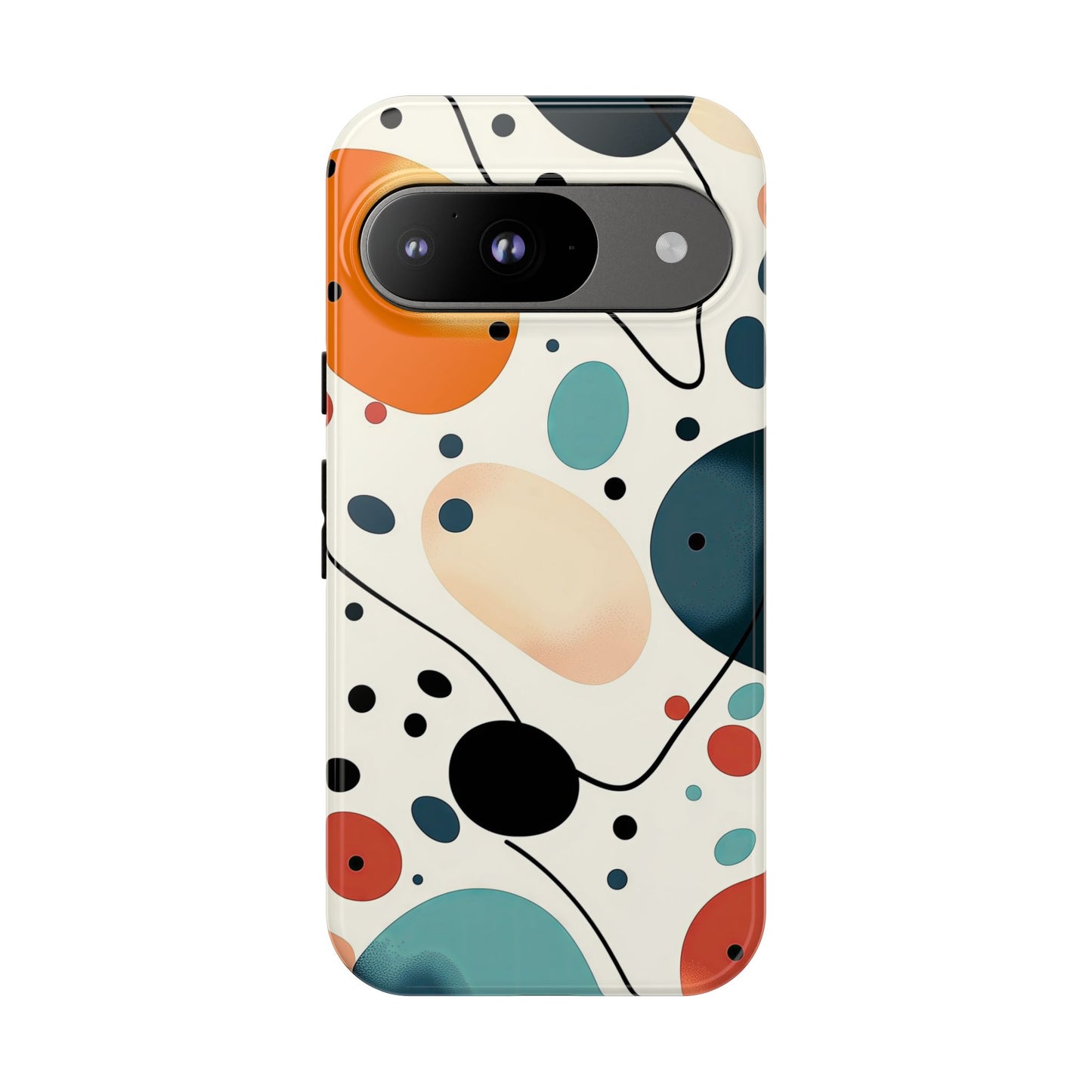 Retro Pop Pebbles – Abstract Vibe Phone Case for iPhone, Samsung & Pixel
