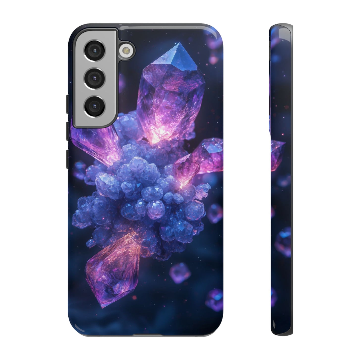 Cosmic Amethyst Crystal Phone Case for iPhone, Samsung & Google Pixel