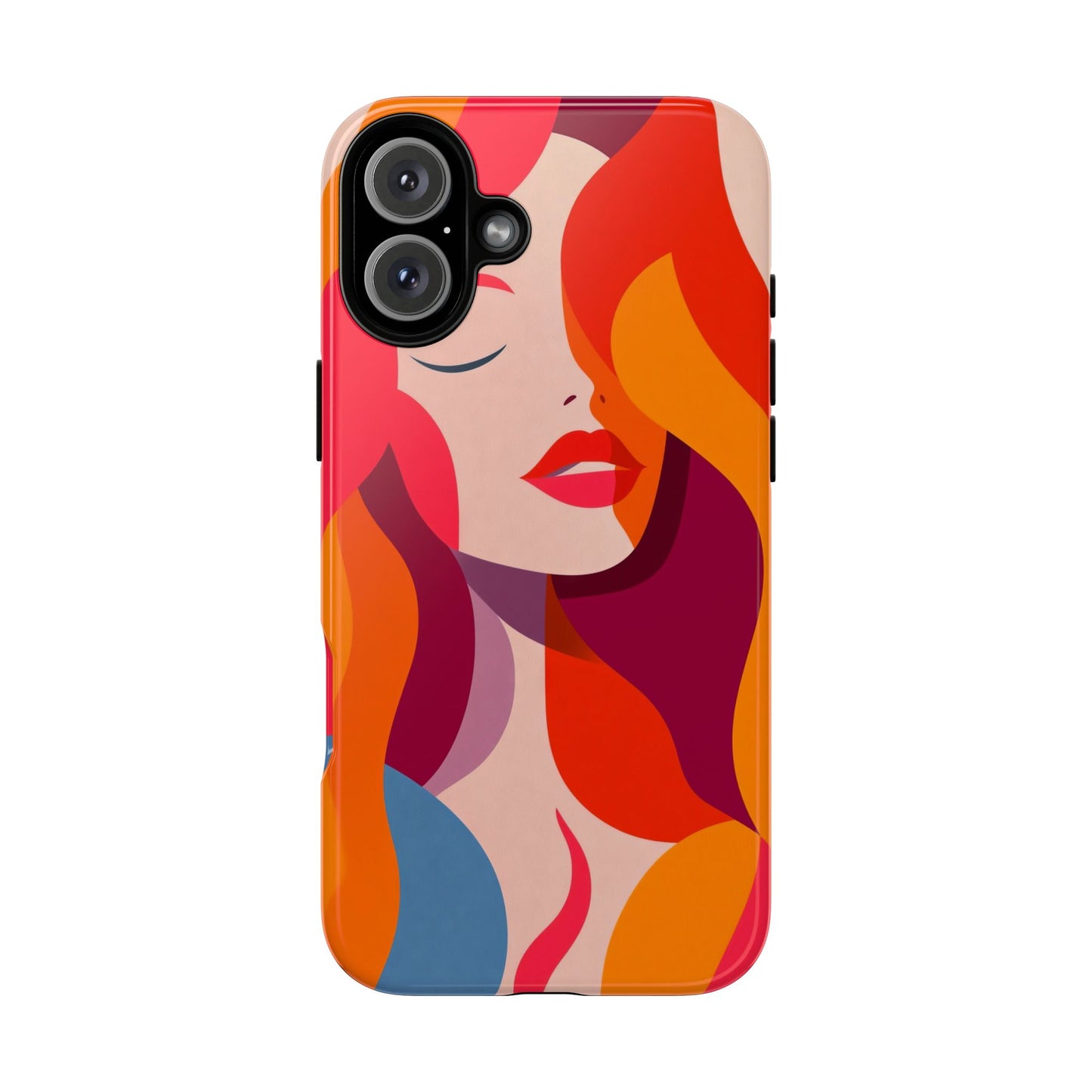 Flame Muse – Abstract Goddess Phone Case for iPhone, Samsung & Pixel