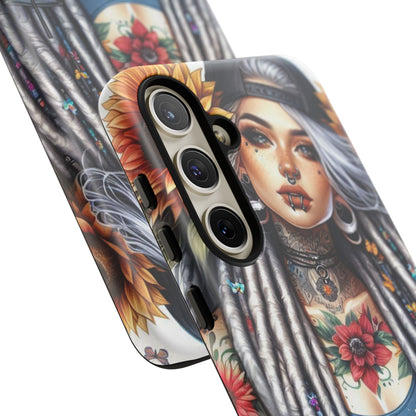 Sunflower Queen – Boho Rebel Tattoo Mobile Cover