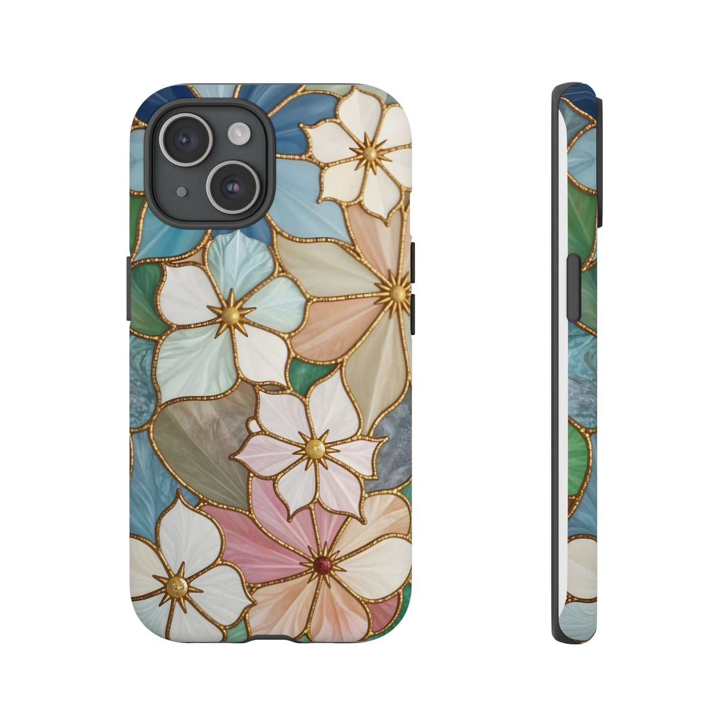 Floral Symphony: Stained Glass Elegance