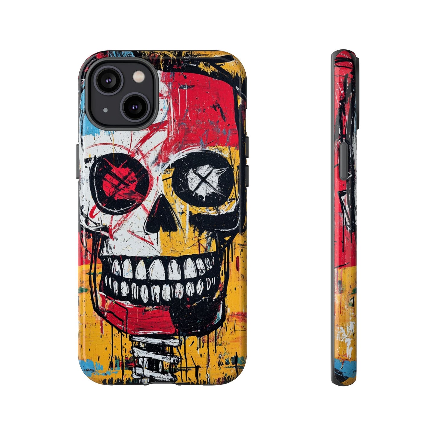 Basquiat Phone Case – Bold Urban Art Design - iPhone, Samsung & Google Pixel Cover - Artistic Painting Case,  Art Lover Gift