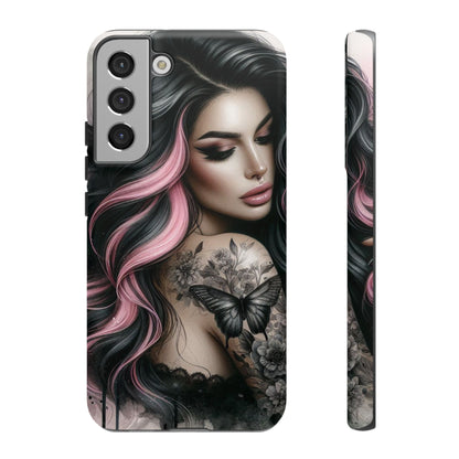 Butterfly Noir – Gothic Beauty & Inked Elegance Mobile Cover