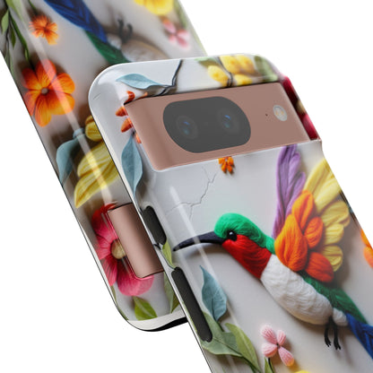 Elegant Hummingbird with Floral Mosaic Design | Nature's Artistic Vibes | Pixel 8 pro
