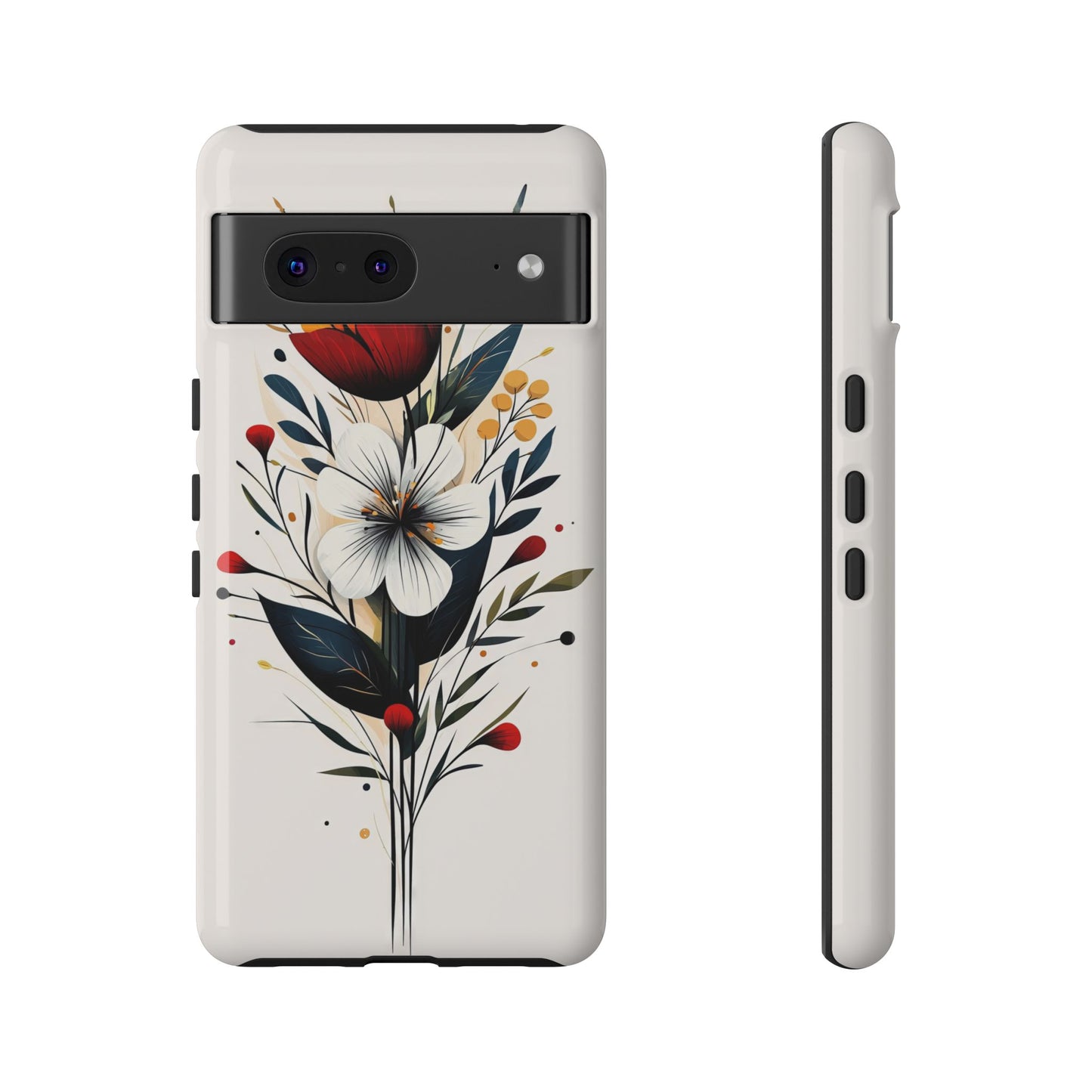 Wild Bloom – Minimal Floral Phone Case for iPhone, Pixel & Samsu