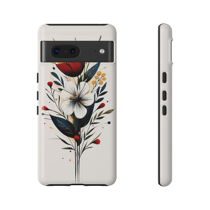 Wild Bloom – Minimal Floral Phone Case for iPhone, Pixel & Samsu