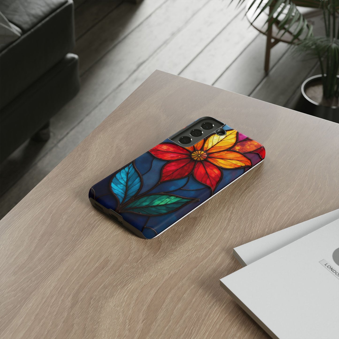 Radiant Blossom: Red and Orange Floral Elegance