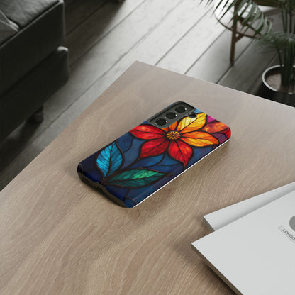 Radiant Blossom: Red and Orange Floral Elegance