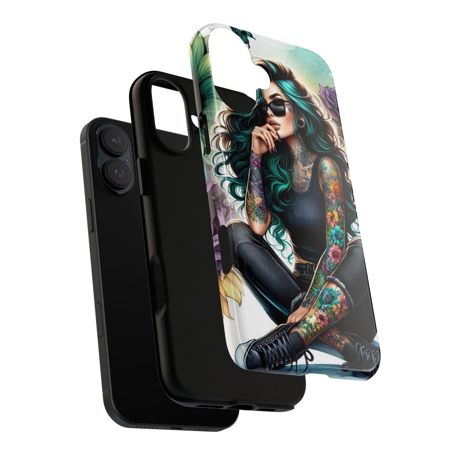 Urban Wildflower – Edgy Tattooed Beauty Mobile Cover