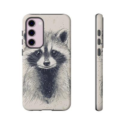 Midnight Mischief: Raccoon Portrait Phone Case for iPhone, Samsung & Pixel
