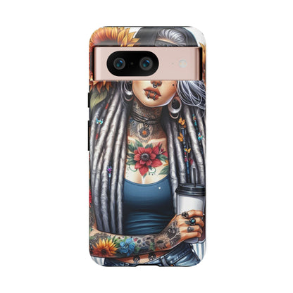 Sunflower Queen – Boho Rebel Tattoo Mobile Cover