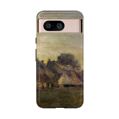 Van Gogh Village Painting Phone Case - iPhone, Samsung, Pixel - Artistic Starry Night Cover, Gift for Art Lovers