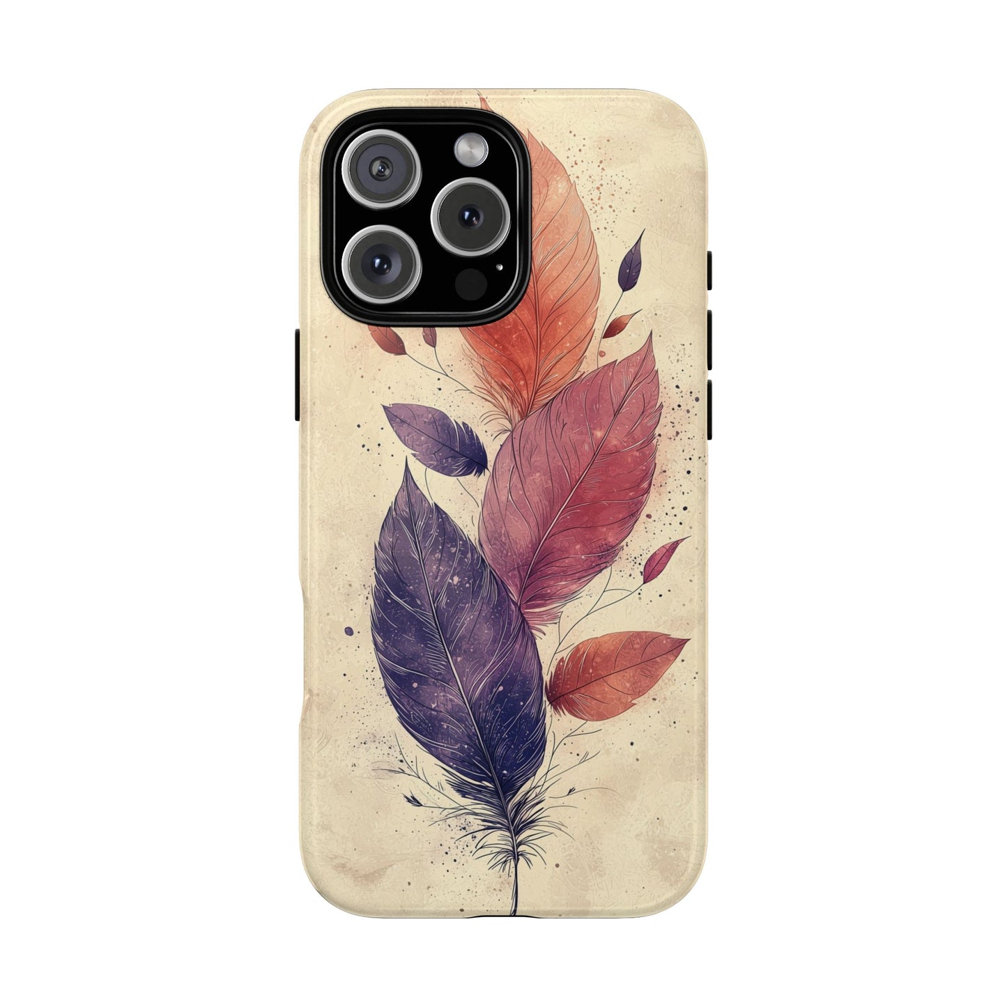 Boho Feather Bloom Phone Case for iPhone, Pixel & Samsung