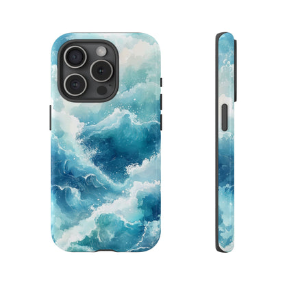 Tidal Tranquility Watercolor Phone Case for iPhone, google Pixel & Samsung