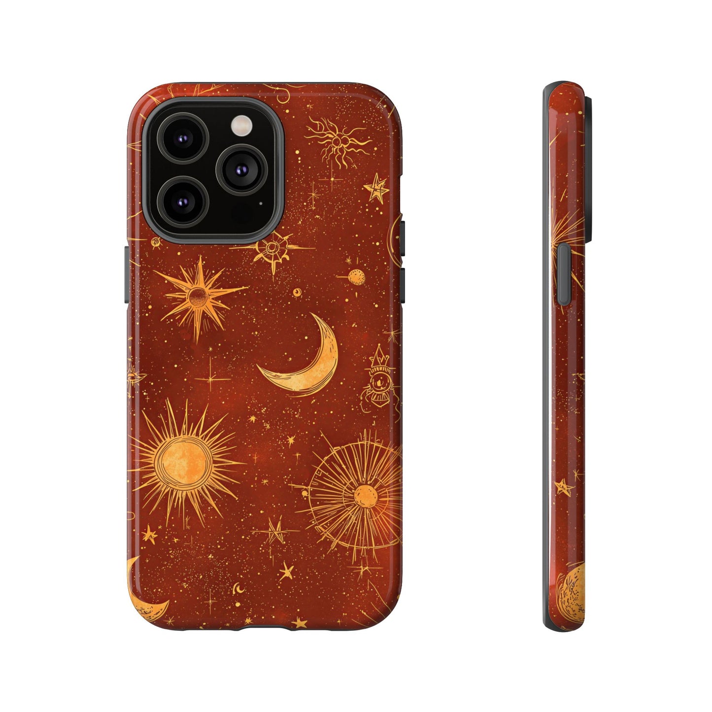 Terracotta Celestial Dreams Boho Phone Case for iPhone, Pixel & Samsung
