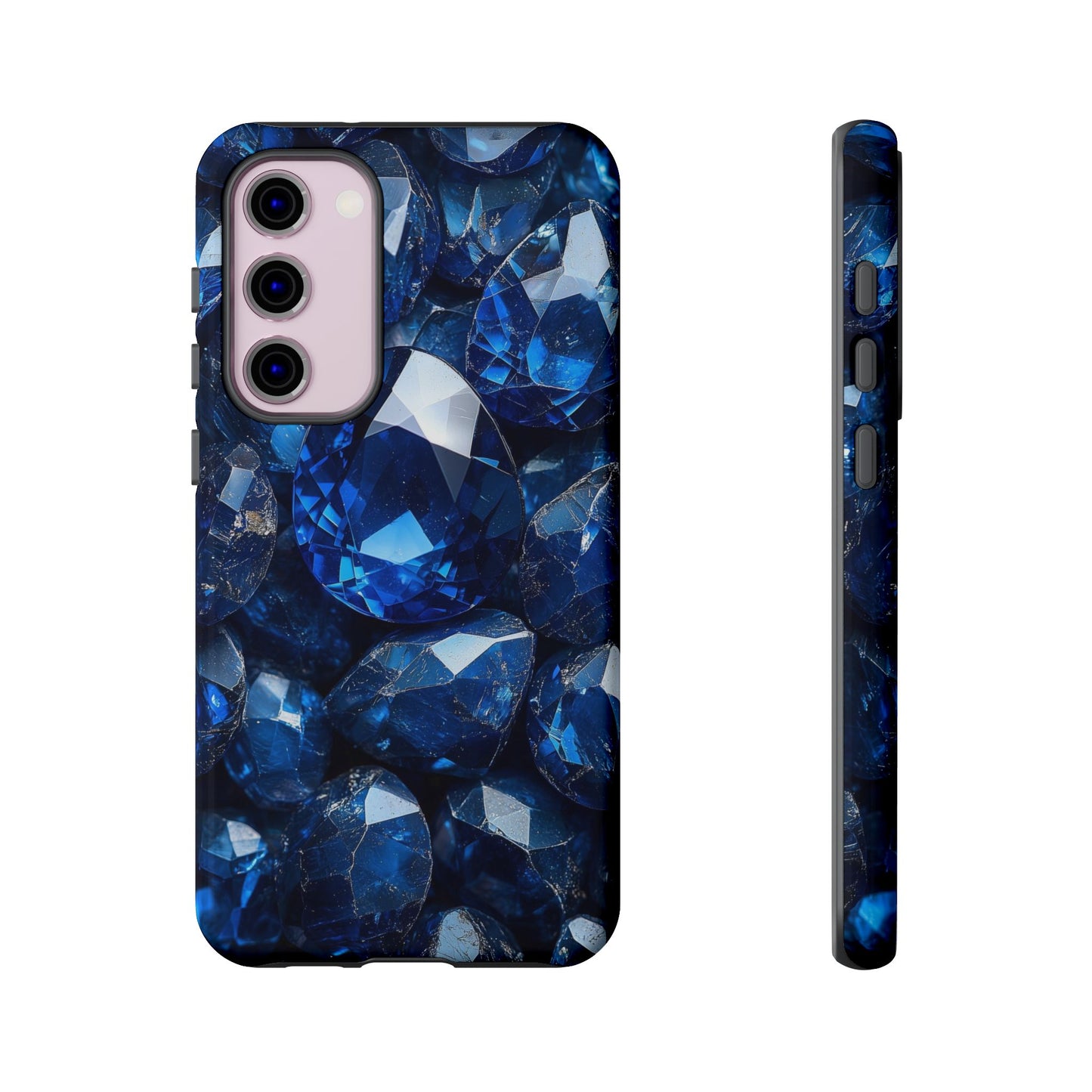 Blue Crystal Aesthetic Phone Case for iPhone, Google Pixel, Samsung